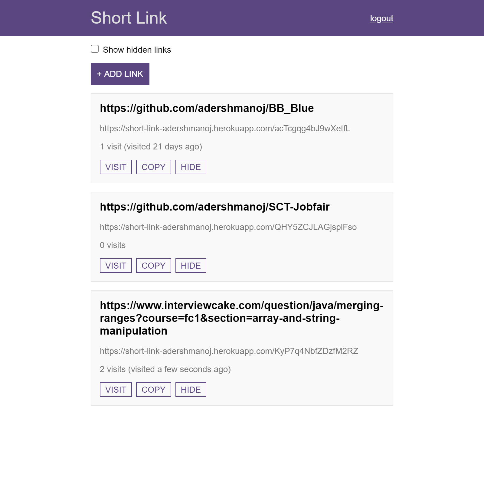 URL Shortener